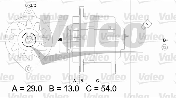 Alternator/Dynamo Valeo 436500