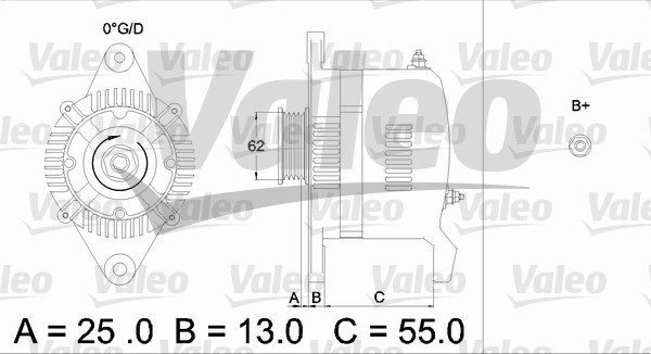 Alternator/Dynamo Valeo 436503