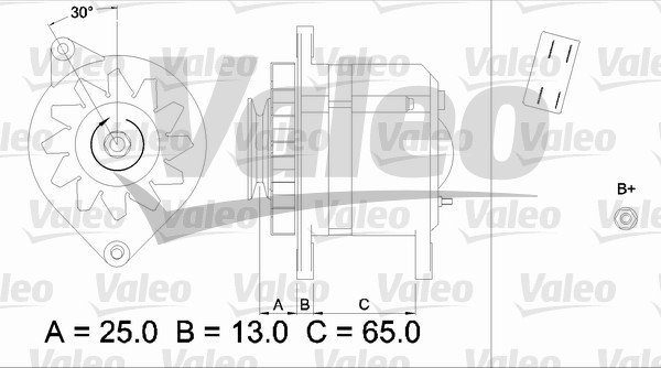 Valeo Alternator/Dynamo 436504
