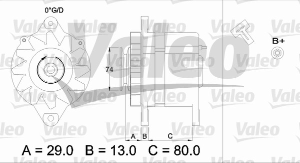 Alternator/Dynamo Valeo 436505