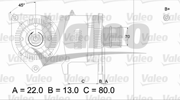 Alternator/Dynamo Valeo 436508