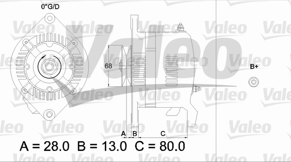 Valeo Alternator/Dynamo 436509