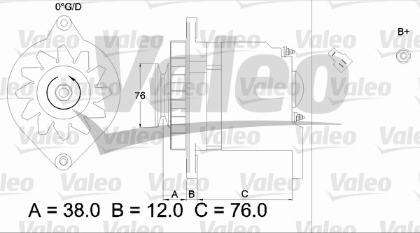 Alternator/Dynamo Valeo 436511