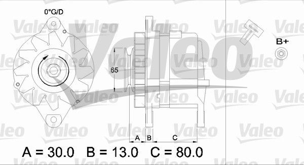 Alternator/Dynamo Valeo 436522