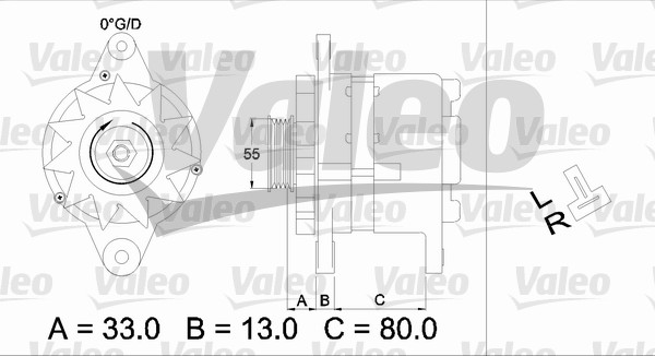 Alternator/Dynamo Valeo 436523