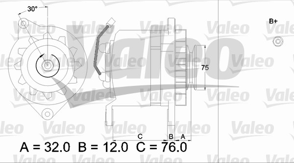 Valeo Alternator/Dynamo 436532