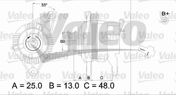 Valeo Alternator/Dynamo 436543