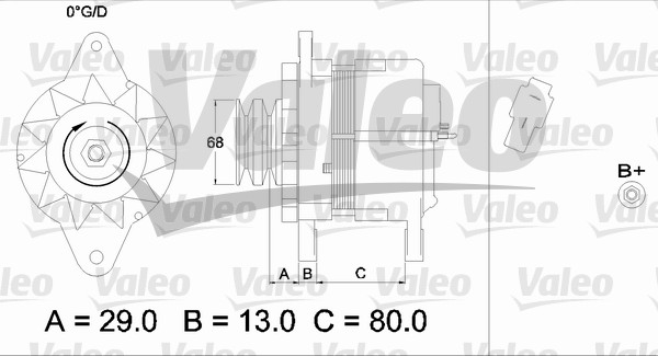 Valeo Alternator/Dynamo 436551