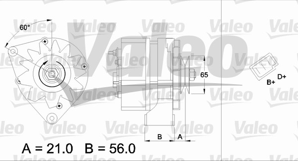 Alternator/Dynamo Valeo 436556