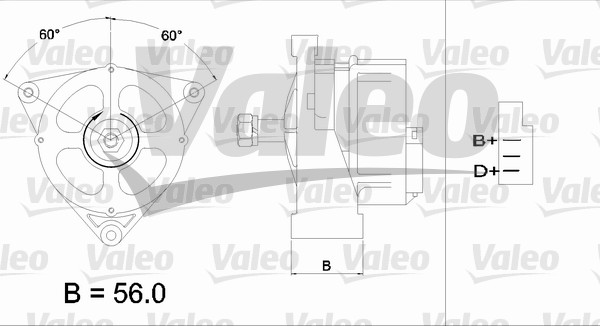 Alternator/Dynamo Valeo 436561