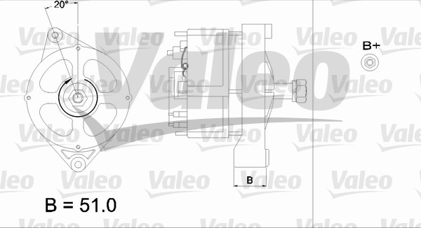 Alternator/Dynamo Valeo 436567