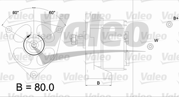 Alternator/Dynamo Valeo 436578