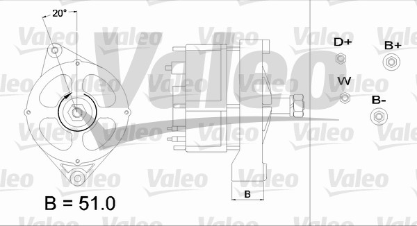 Alternator/Dynamo Valeo 436590