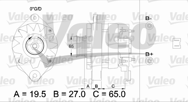 Alternator/Dynamo Valeo 436594