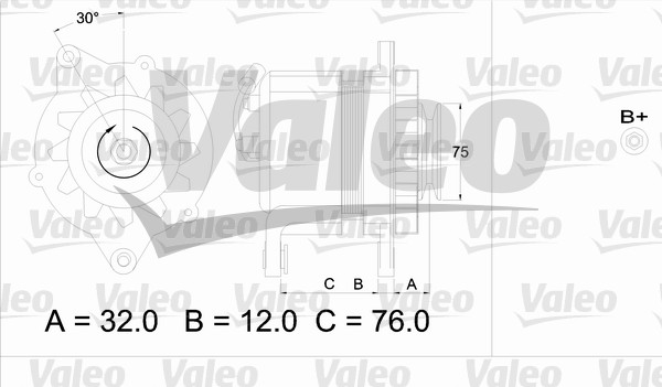 Alternator/Dynamo Valeo 436608