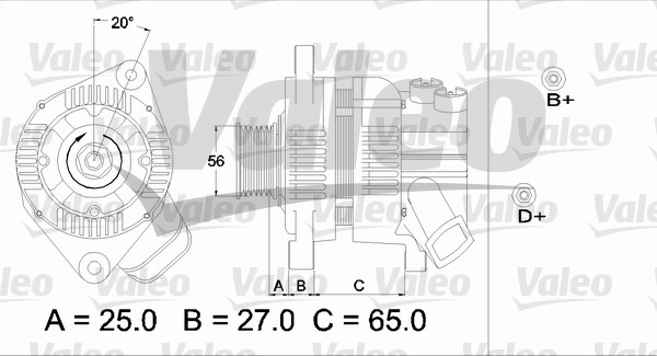 Alternator/Dynamo Valeo 436612