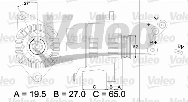 Alternator/Dynamo Valeo 436616