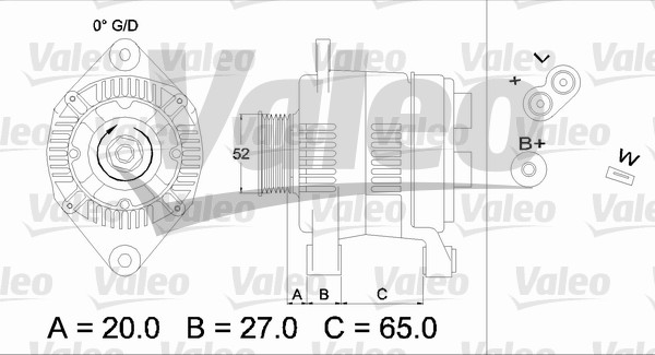 Alternator/Dynamo Valeo 436617