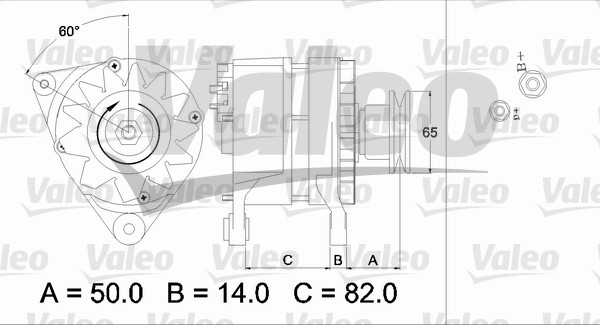 Alternator/Dynamo Valeo 436620