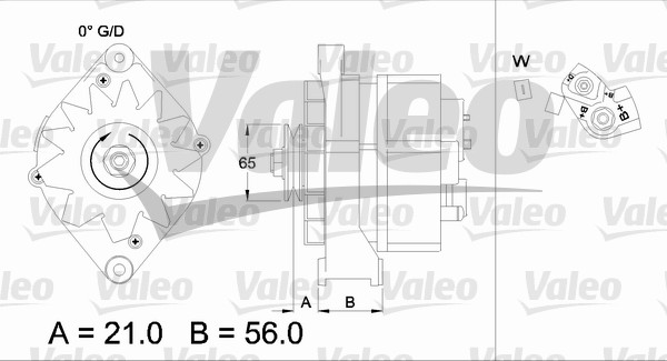 Alternator/Dynamo Valeo 436621