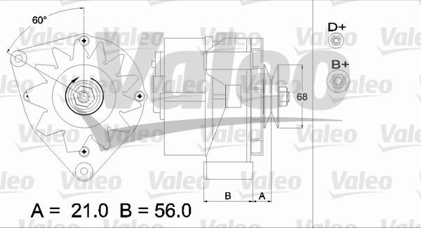 Alternator/Dynamo Valeo 436625