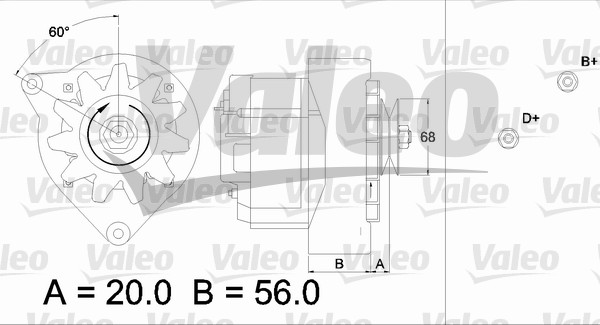 Alternator/Dynamo Valeo 436629