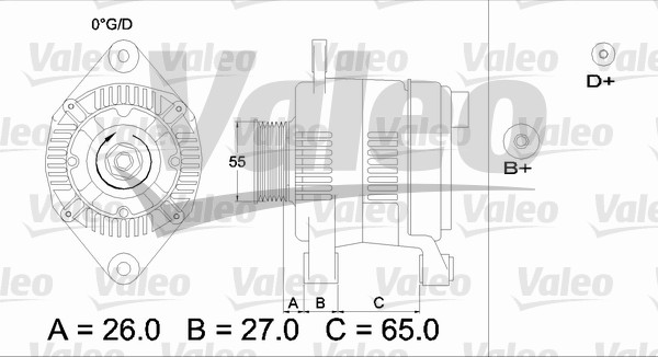 Alternator/Dynamo Valeo 436635