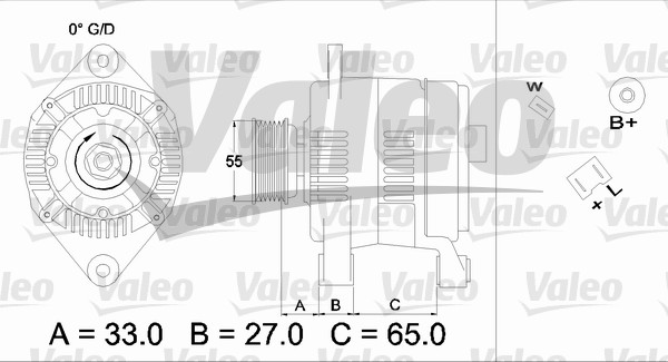Alternator/Dynamo Valeo 436646