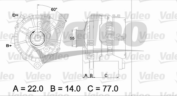 Alternator/Dynamo Valeo 436685