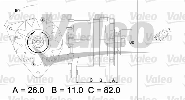 Valeo Alternator/Dynamo 436687