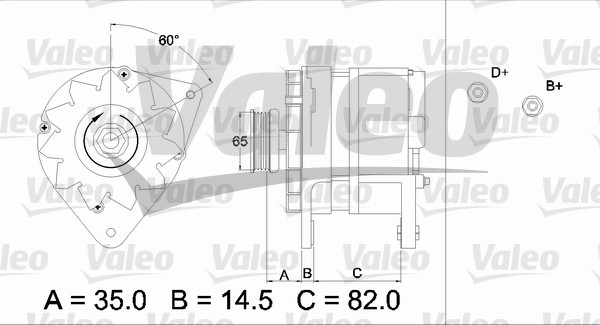 Alternator/Dynamo Valeo 436689