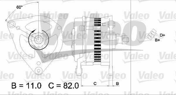 Alternator/Dynamo Valeo 436695
