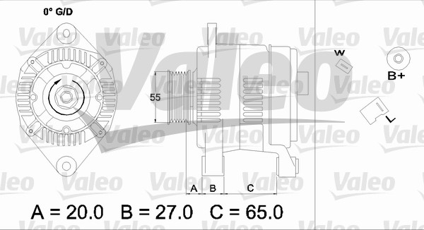 Alternator/Dynamo Valeo 436697