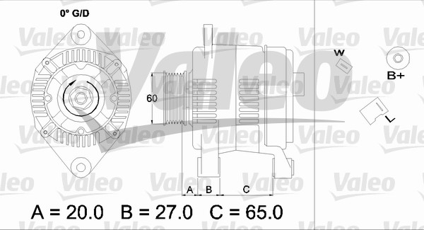 Alternator/Dynamo Valeo 436698
