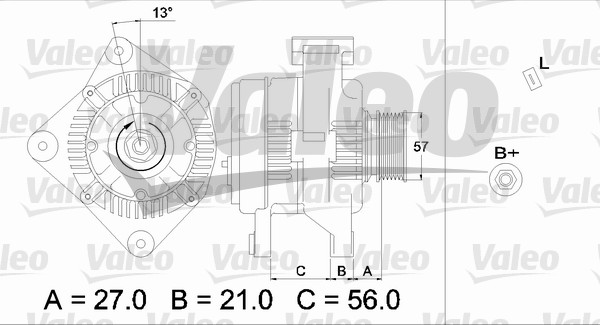 Alternator/Dynamo Valeo 436702