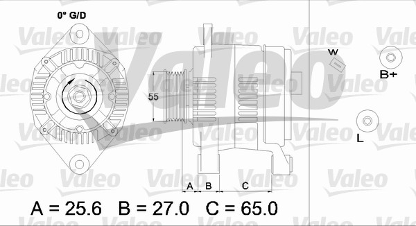 Valeo Alternator/Dynamo 436706