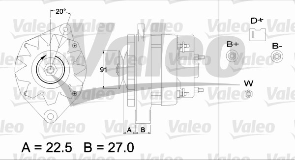 Alternator/Dynamo Valeo 436711