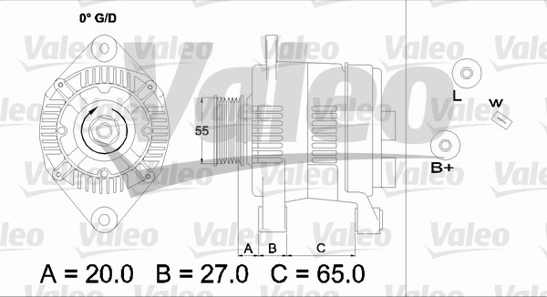 Valeo Alternator/Dynamo 436713