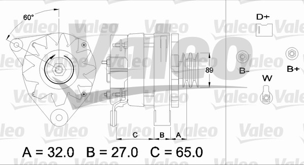 Alternator/Dynamo Valeo 436715