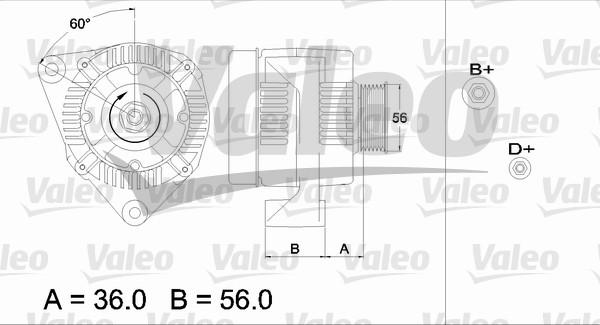 Alternator/Dynamo Valeo 436718