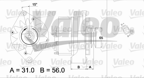 Alternator/Dynamo Valeo 436722