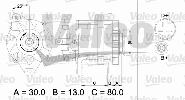 Alternator/Dynamo Valeo 436724