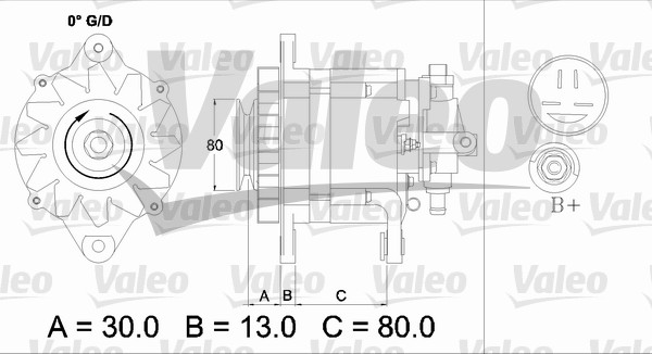 Alternator/Dynamo Valeo 436725