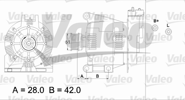 Valeo Alternator/Dynamo 436732