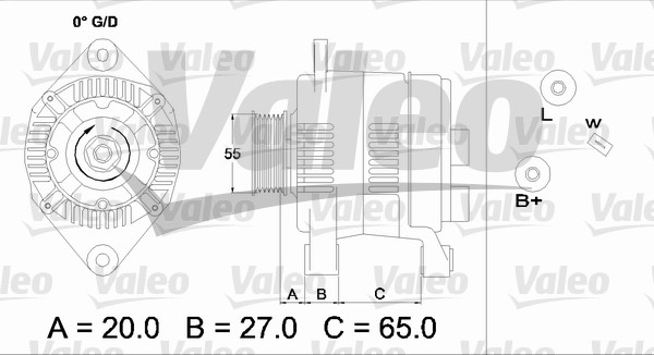 Alternator/Dynamo Valeo 436733