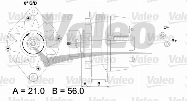 Alternator/Dynamo Valeo 437110