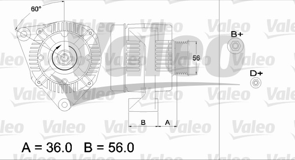 Alternator/Dynamo Valeo 437126