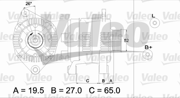 Alternator/Dynamo Valeo 437142