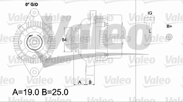 Alternator/Dynamo Valeo 437153