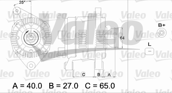 Alternator/Dynamo Valeo 437168